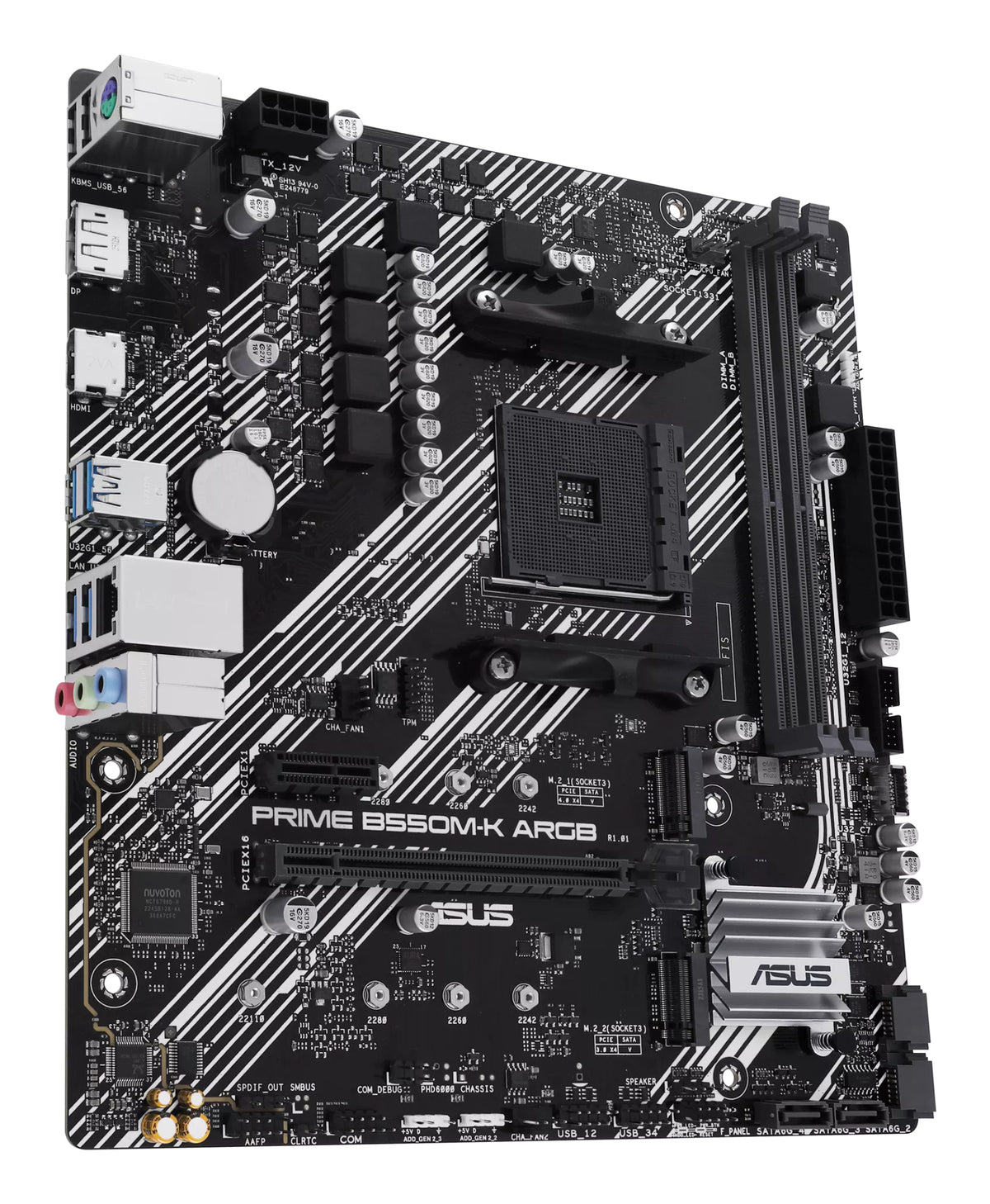 ASUS PRIME B550M-K ARGB AMD B550 Socket AM4 micro ATX, image 4