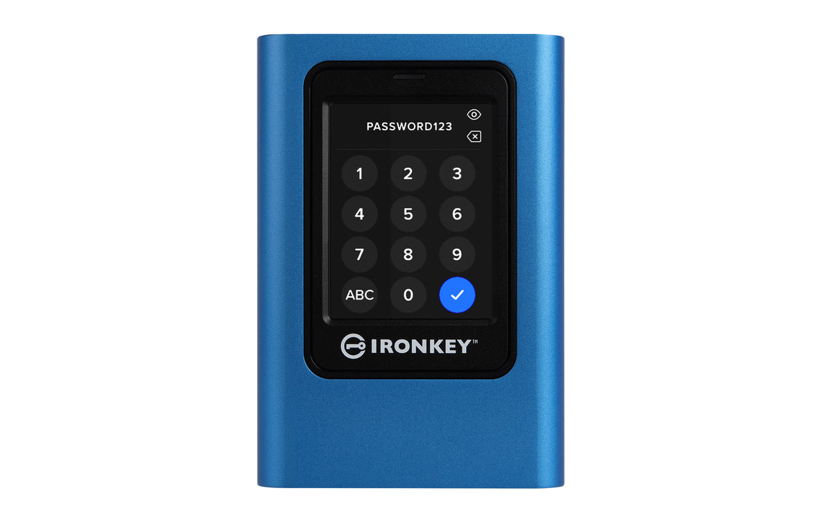 Kingston IronKey Vault Privacy 80 XTS-AES 256-bit Encrypted 1.92TB USB 3.2 Gen 1 External