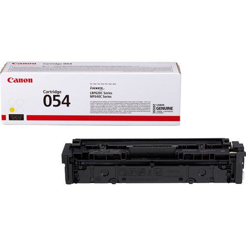 Canon 054 Genuine Yellow Toner Cartridge, 1,200 Pages