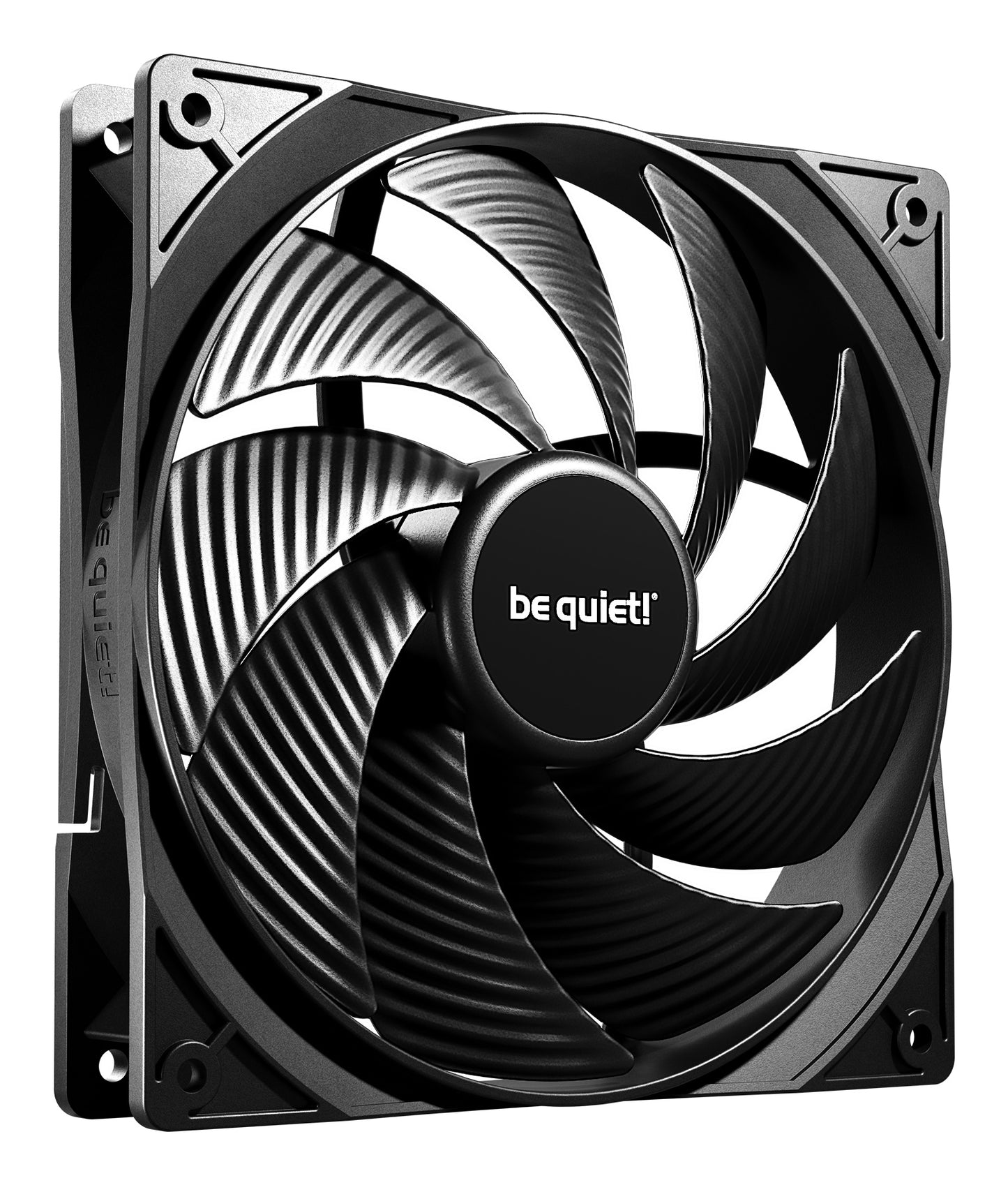 Be Quiet! BL138 Pure Wings 3 PWM High Speed 140mm Case Fans (3 Pack), Rifle Bearing, 1800 RPM, Black