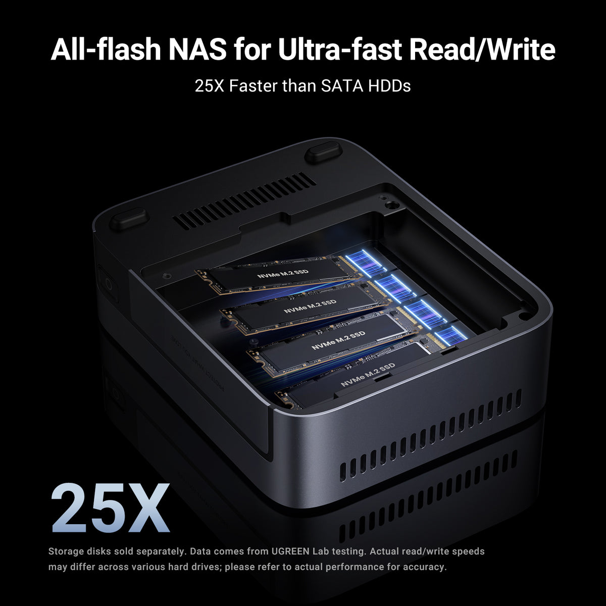 Ugreen NETWORK ATTACHED DXP480TPL DISKLESUK NAS Compact Intel Core i5-1235U 8 GB DDR5, image 2