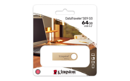 Kingston DataTraveler 64GB 220MB/s Metal USB 3.2 Gen 1 SE9 G3, image 5